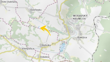 Prodej pole 2 577 m², Moravský Krumlov