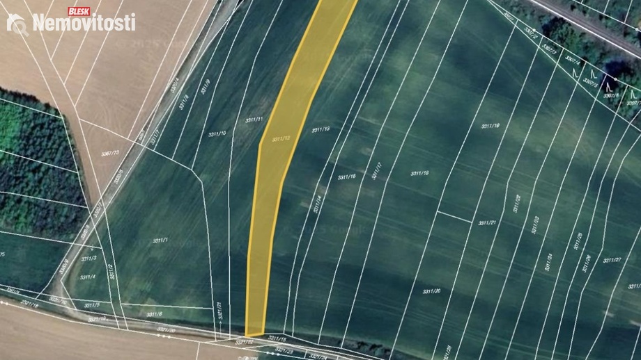 Prodej pole 2 577 m², Moravský Krumlov