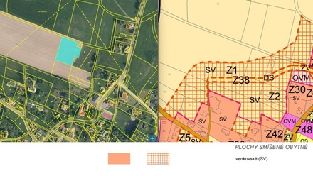 Prodej podílu 1/3 stavebního pozemku 1 082 m², Jílové u Držkova
