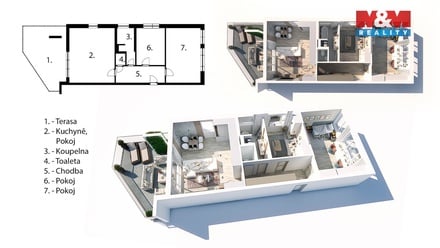 Prodej bytu 3+kk 66 m², Mladá Boleslav