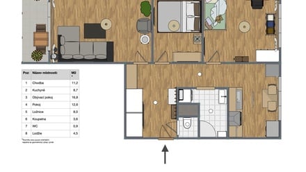 Prodej bytu 3+1 61 m², Kadaň