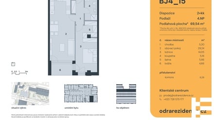 Prodej bytu 2+kk 61 m², Praha - Bohnice