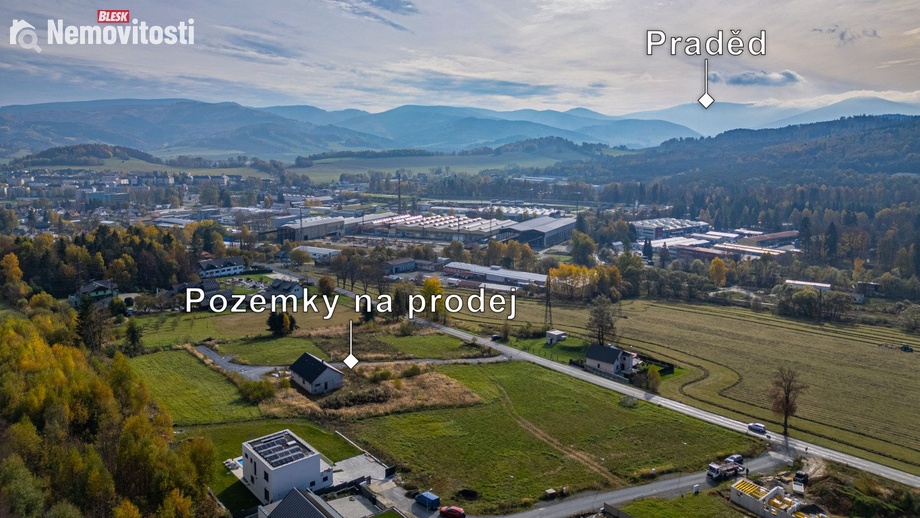 Prodej stavebního pozemku 1 497 m², Jeseník