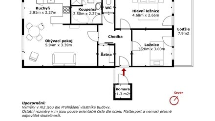 Prodej bytu 3+kk 73 m², Praha - Prosek