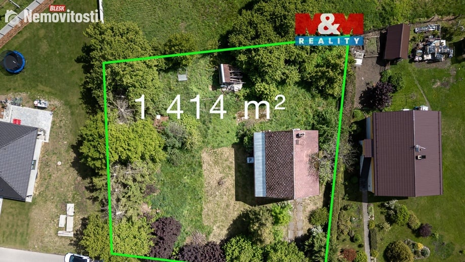 Prodej stavebního pozemku 1 414 m², Třebařov