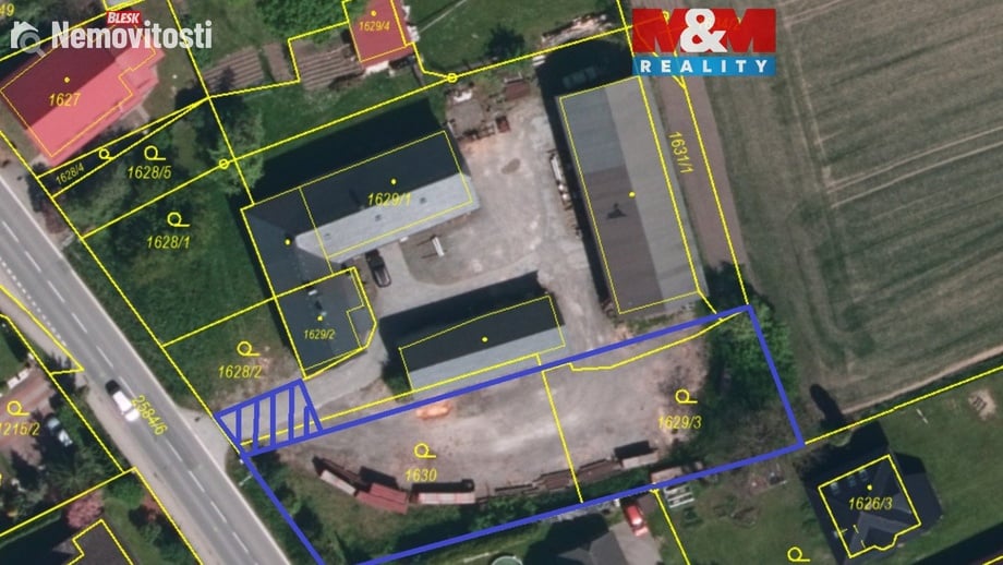Prodej stavebního pozemku 1 200 m², Ostrava