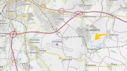 Prodej pole 4 384 m², Šlapanice