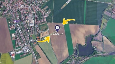 Prodej pole 4 384 m², Šlapanice