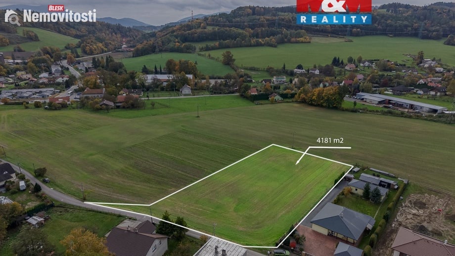 Prodej stavebního pozemku 4 181 m², Palkovice