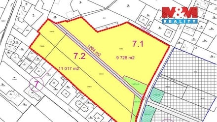 Prodej stavebního pozemku 11 177 m², Libomyšl