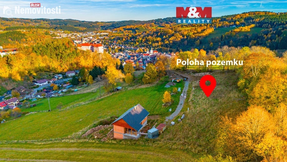 Prodej stavebního pozemku 942 m², Vimperk