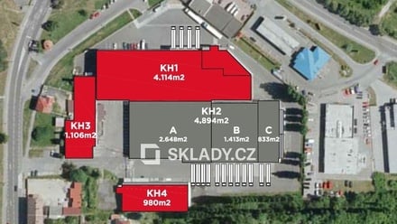 Pronájem skladu 1 106 m², Kutná Hora