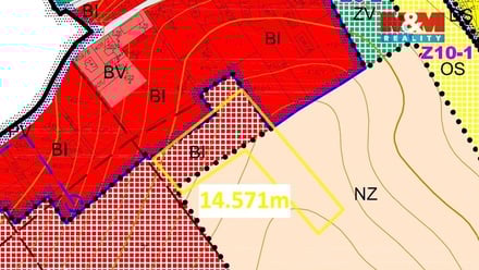 Prodej stavebního pozemku 14 571 m², Kvasiny