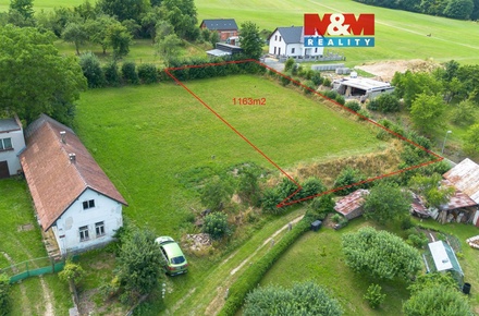 Prodej stavebního pozemku 1 163 m², Kamenná Lhota