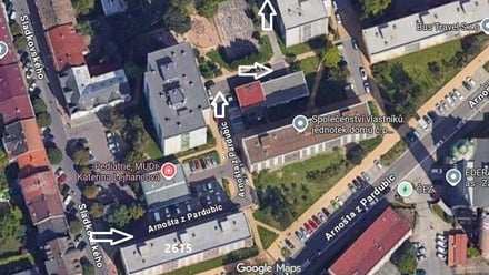 Pronájem garážového stání 400 m², Pardubice I