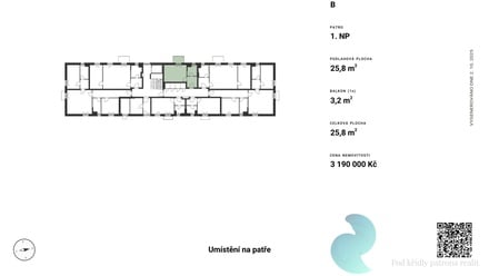 Prodej bytu 1+kk 25 m², České Budějovice