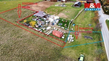 Prodej stavebního pozemku 1 155 m², Drahobudice