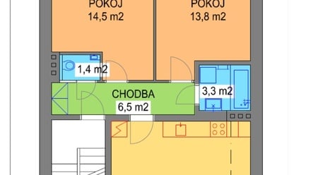 Pronájem bytu 3+kk 61 m², Brno - Černovice