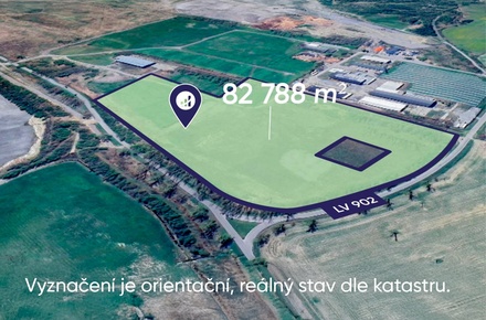 Prodej komerčního pozemku 82 788 m², Dívčice