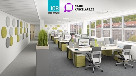 Pronájem kanceláře 576 m², Praha 5