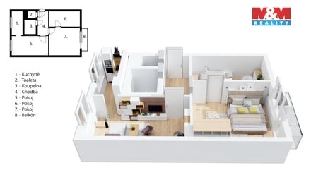 Prodej bytu 3+1 58 m², Nové Město nad Metují