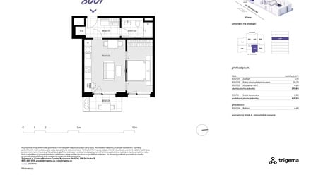 Prodej bytu 1+kk 39 m², Praha - Smíchov