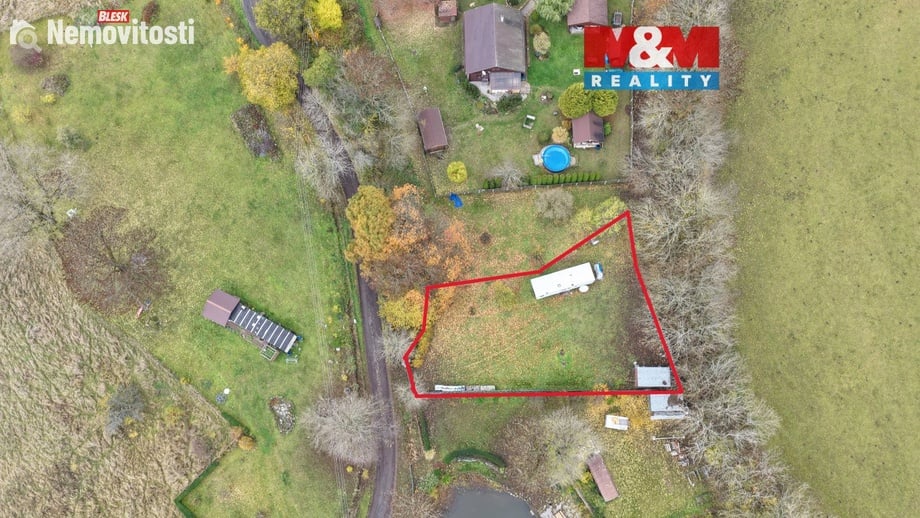 Prodej stavebního pozemku 913 m², Útvina