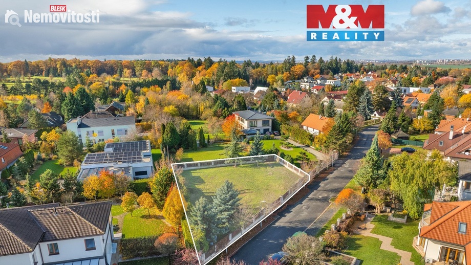 Prodej stavebního pozemku 939 m², Průhonice