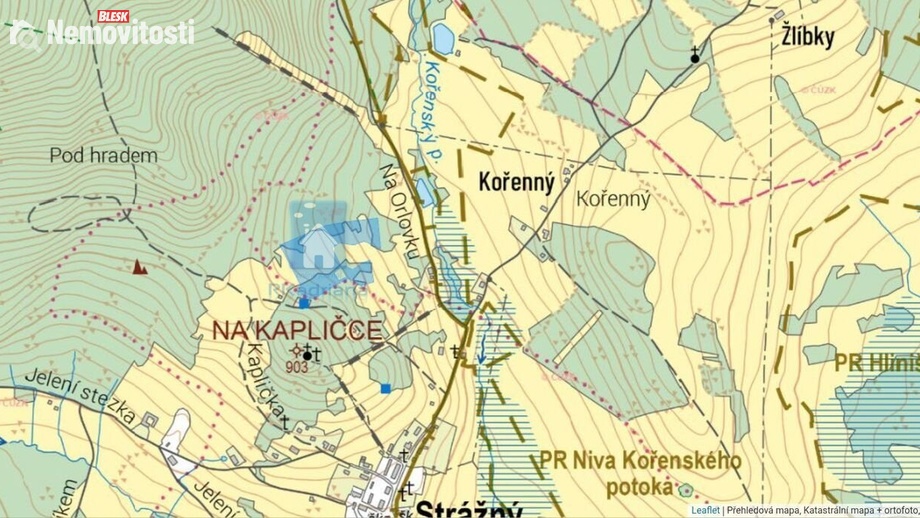 Prodej louky 30 381 m², Strážný