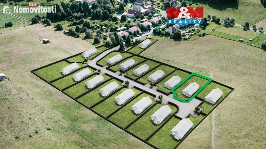 Prodej stavebního pozemku 941 m², Březová
