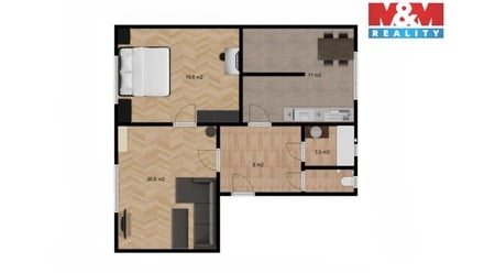 Prodej bytu 2+1 71 m², Nymburk