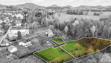 Prodej stavebního pozemku 3 549 m², Chřibská