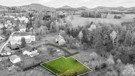 Prodej stavebního pozemku 1 005 m², Chřibská