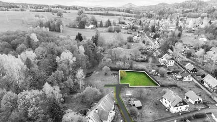 Prodej stavebního pozemku 1 005 m², Chřibská