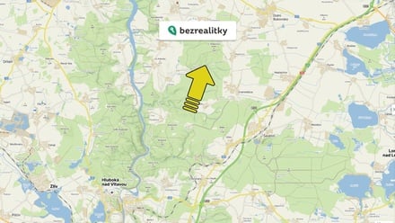 Prodej louky 2 300 m², Hluboká nad Vltavou - Líšnice u Kostelce