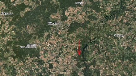 Prodej lesa 40 085 m², Kozárovice - Vystrkov