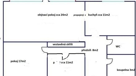 Pronájem bytu 3+1 75 m², Černošice