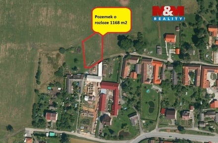Prodej stavebního pozemku 1 168 m², Mladošovice