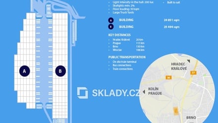 Pronájem skladu 11 000 m², Uničov