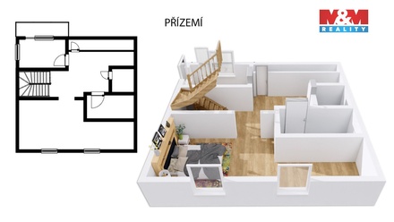 Prodej bytu 4+kk 90 m², Žacléř