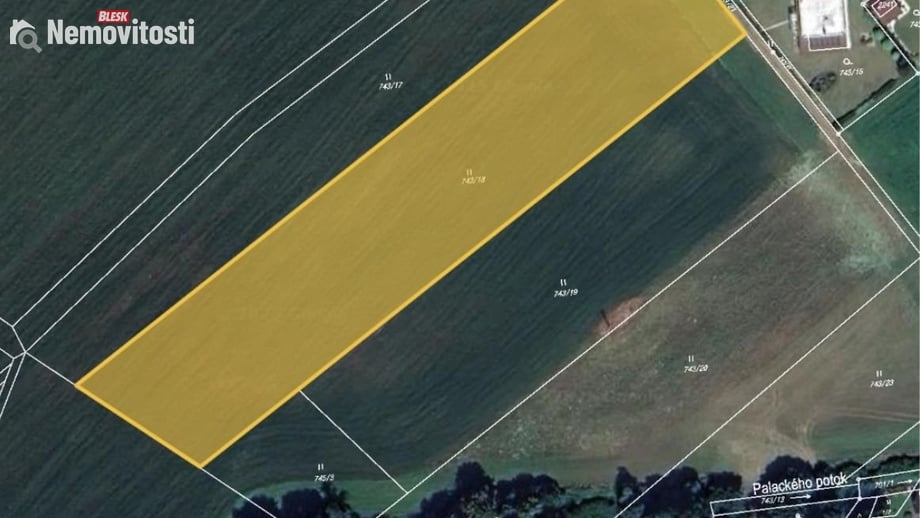 Prodej podílu 1/2 louky 4 584 m², Nový Jičín