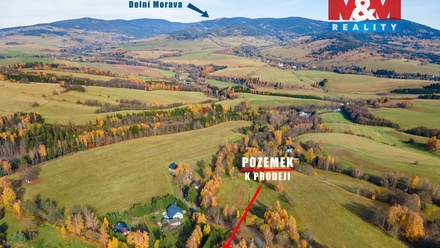 Prodej zahrady 987 m², Malá Morava