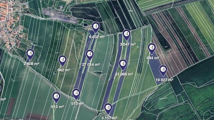 Prodej pole 204 161 m², Chraberce