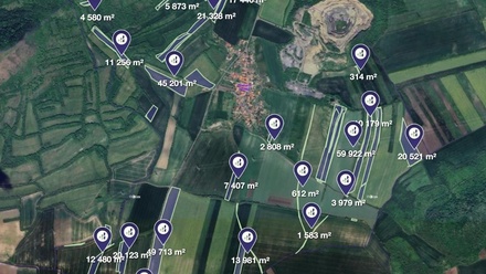 Prodej pole 204 161 m², Chraberce