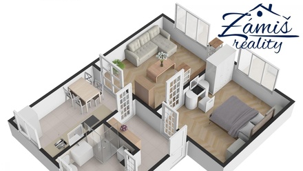 Pronájem bytu 2+1 51 m², Kročehlavy