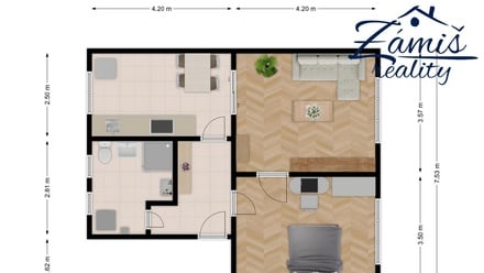 Pronájem bytu 2+1 51 m², Kročehlavy