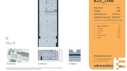 Prodej bytu 1+kk 28 m², Praha - Bohnice