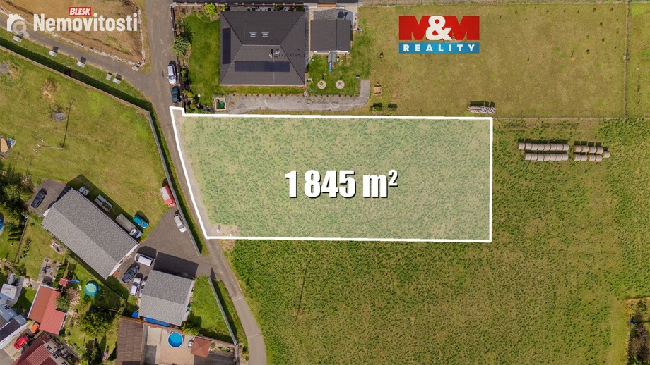 Prodej stavebního pozemku 1 845 m², Rtyně nad Bílinou