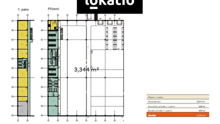 Pronájem skladu 2 517 m², Krupka