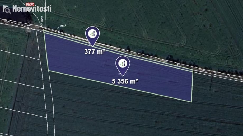 Prodej podílu 1/21 pole 680 m², Okřínek